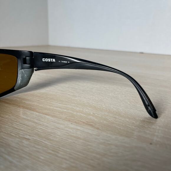 Costa Del Mar Fisch FS11 Sunglasses Matte Black FRAMES ONLY MISSING PIECE - Picture 8 of 10